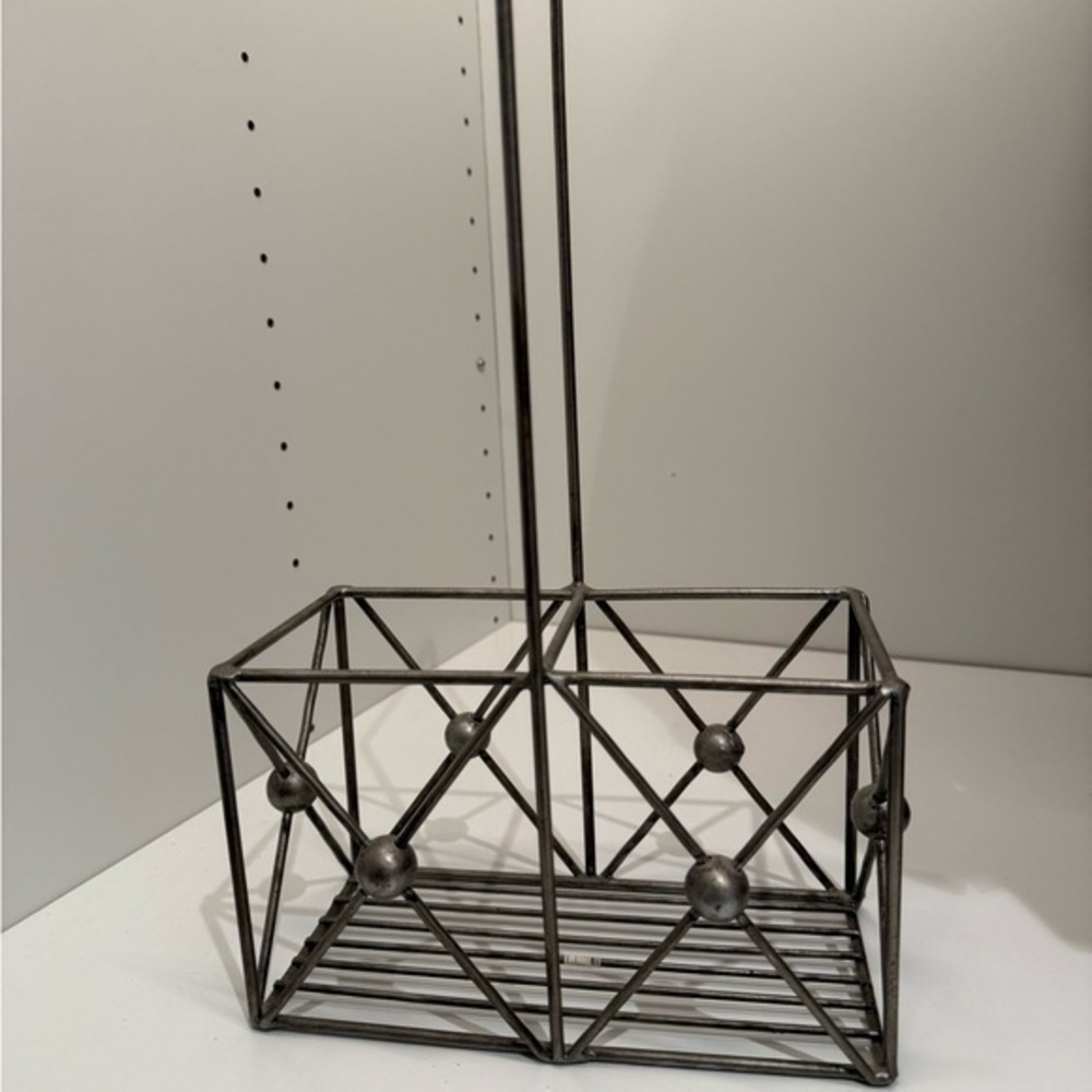 Metal Wine Holder Geometric for Kitchen or Outdoor